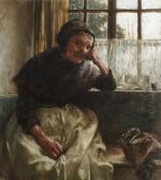 A State Pensioner Oil Painting by William Langley