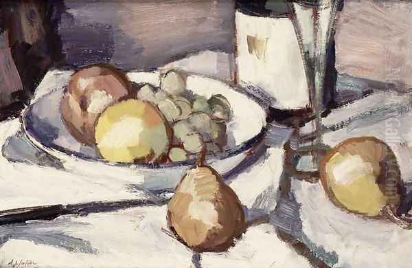 Still Life 3 Oil Painting by Samuel John Peploe