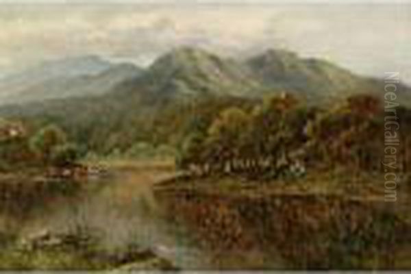 Near Derwent Oil Painting by William Langley