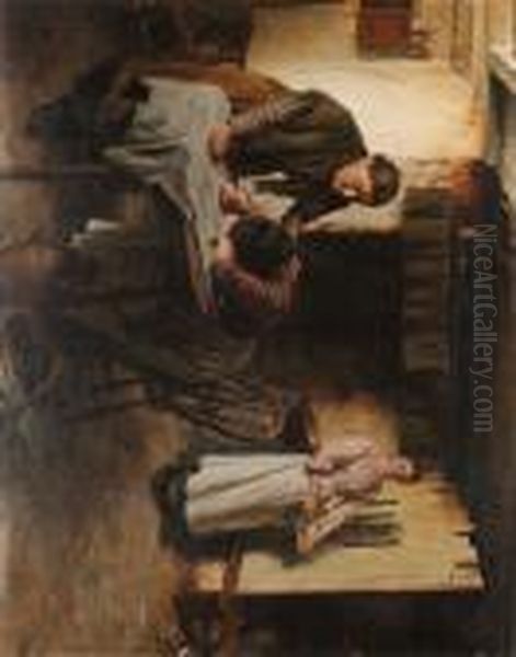 Grief Oil Painting by William Langley