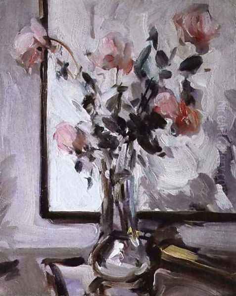 Still Life with Roses Oil Painting by Samuel John Peploe