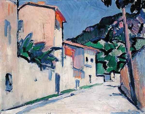 Street in Cassis, 1913 Oil Painting by Samuel John Peploe