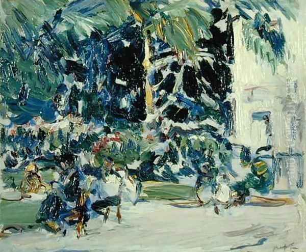 The Luxembourg Gardens, Paris Oil Painting by Samuel John Peploe