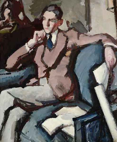 Portrait of Willie Peploe Oil Painting by Samuel John Peploe