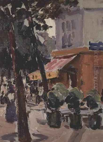 The Luxembourg Gardens Oil Painting by Samuel John Peploe