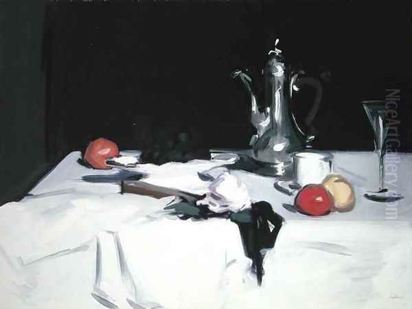 Still Life with Coffee Pot, c.1905 2 Oil Painting by Samuel John Peploe