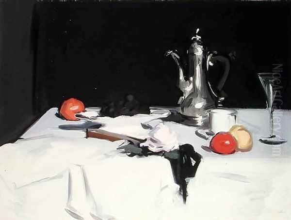 Still Life with Coffee Pot, c.1905 3 Oil Painting by Samuel John Peploe