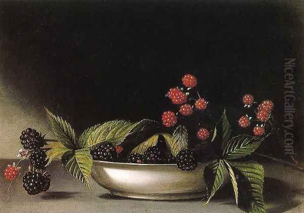 Blackberries Oil Painting by Raphaelle Peale