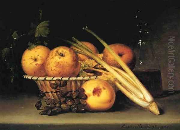 Still Life with Celery and Wind Oil Painting by Raphaelle Peale