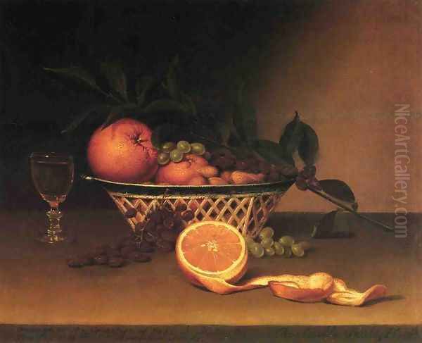 Still Life with Oranges Oil Painting by Raphaelle Peale