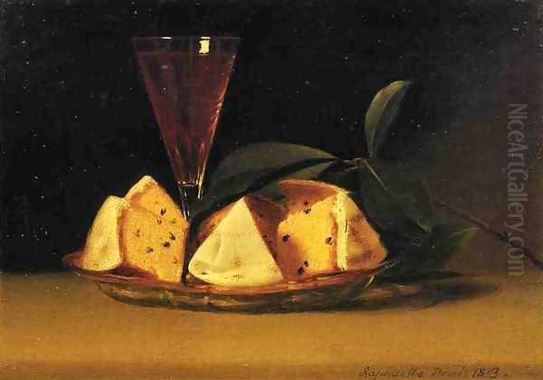 Still Life with Raisin Cake Oil Painting by Raphaelle Peale