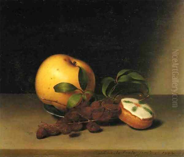 Still Life with Cake II Oil Painting by Raphaelle Peale