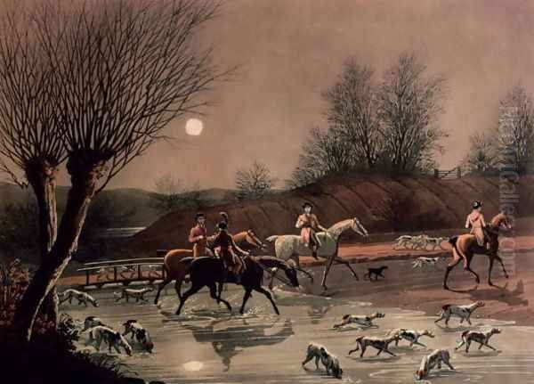 Returning home by moonlight Oil Painting by James Pollard