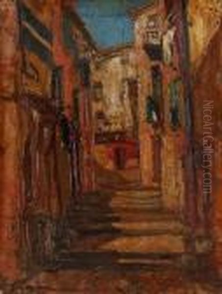 Ruelle Provencale Oil Painting by Georges Lapchine