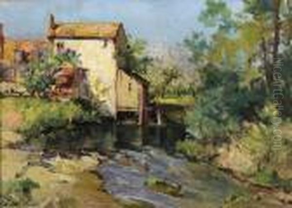 Le Moulin Oil Painting by Georges Lapchine