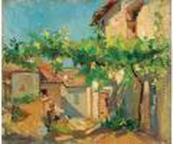 La Treille Oil Painting by Georges Lapchine