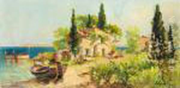 Cap D'antibes Oil Painting by Georges Lapchine