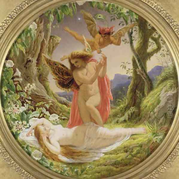 A Midsummer Nights Dream Oil Painting by Sir Joseph Noel Paton