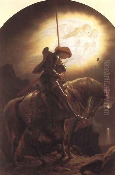 Sir Galahad Oil Painting by Sir Joseph Noel Paton