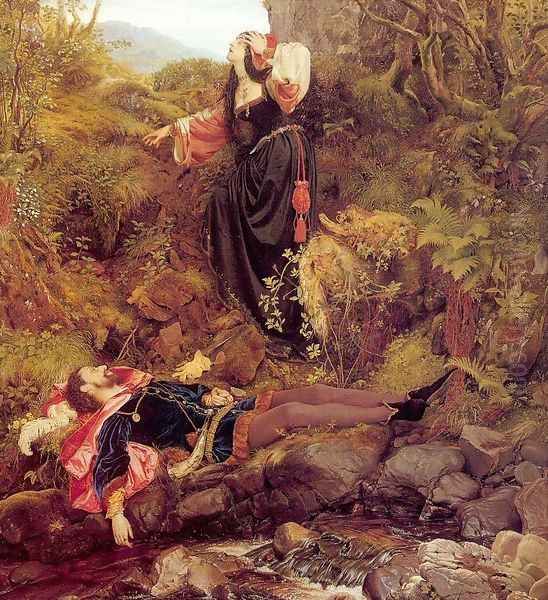 The Bluidie Tryst 1855 Oil Painting by Sir Joseph Noel Paton