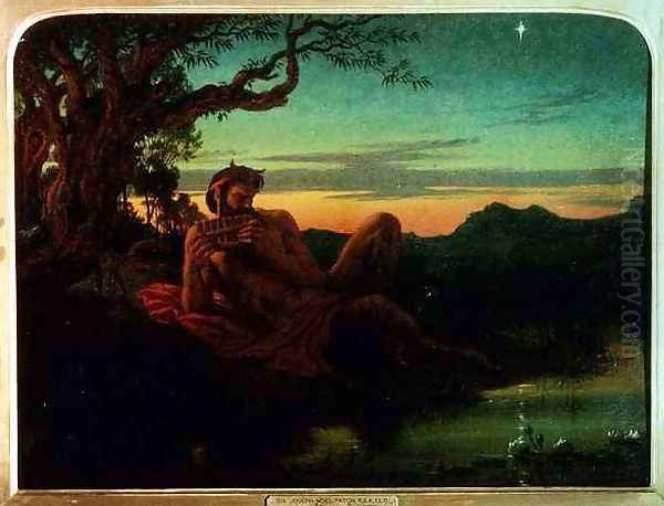 Evening Oil Painting by Sir Joseph Noel Paton