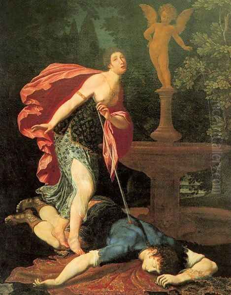 Pyramus and Thisbe Oil Painting by Gregorio Pagani