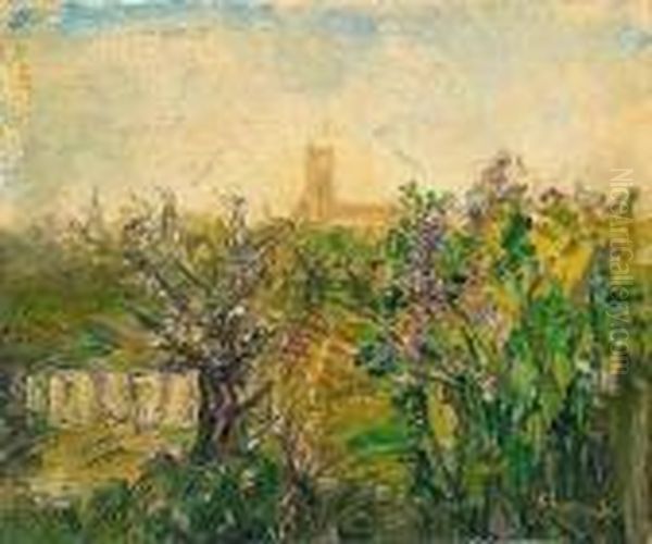 Paysage A Nevers Oil Painting by Pierre Laprade