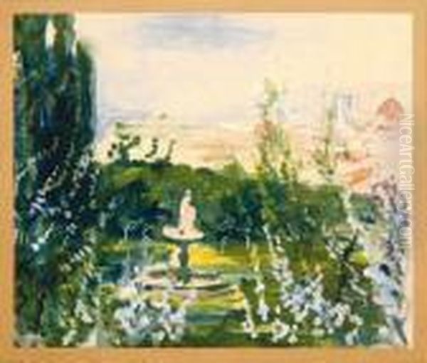 Les Jardins Boboli A Florence Oil Painting by Pierre Laprade