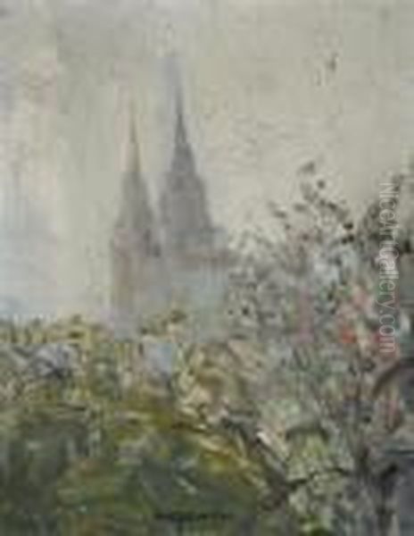 La Cathedrale De Chartres Oil Painting by Pierre Laprade