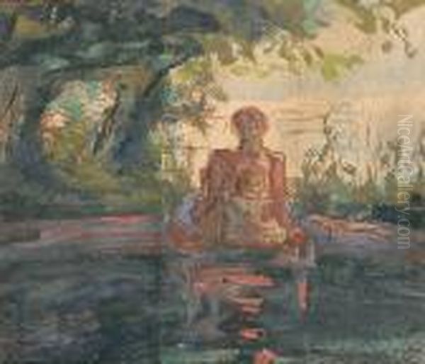 Reverie Dans Le Parc Oil Painting by Pierre Laprade