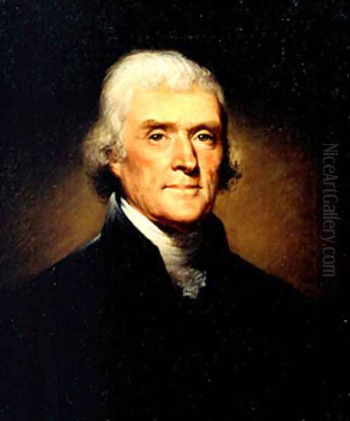 Portrait of Thomas Jefferson Oil Painting by Rembrandt Peale