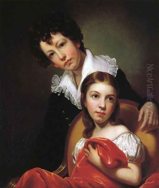 Michael Angelo and Emma Clara Peale 1826 Oil Painting by Rembrandt Peale