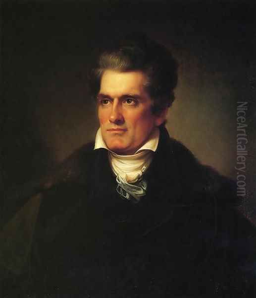 John C. Calhoun Oil Painting by Rembrandt Peale