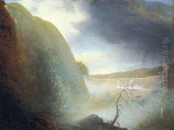 Falls of Niagara, Viewed from the American Side Oil Painting by Rembrandt Peale