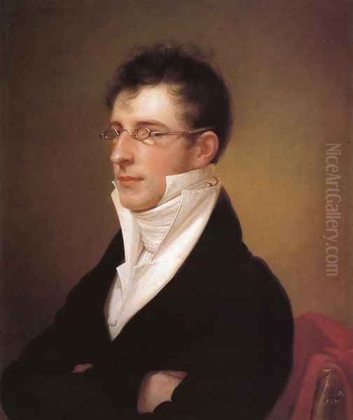 Portrait of Rubens Peale 1807 Oil Painting by Rembrandt Peale