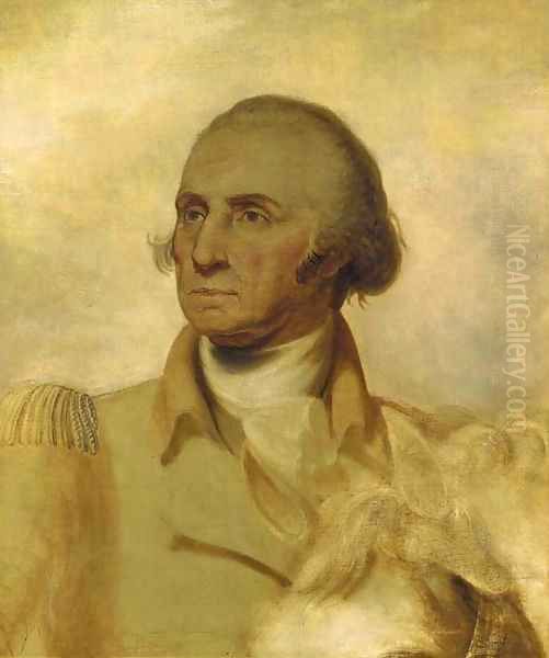 Sketch for a Portrait of George Washington Oil Painting by Rembrandt Peale