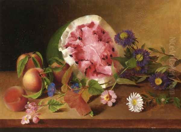 Still Life with Watermelon 1829 Oil Painting by James Peale