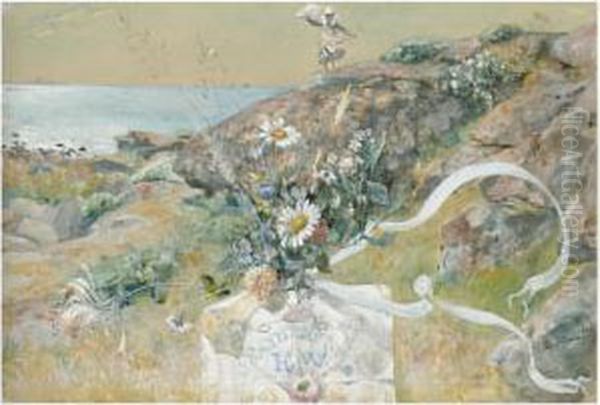 Gratulationer Fran Kattegatt (congratulations From Kattegat) Oil Painting by Carl Larsson