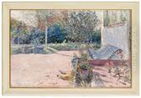 Min Gardsplan Oil Painting by Carl Larsson