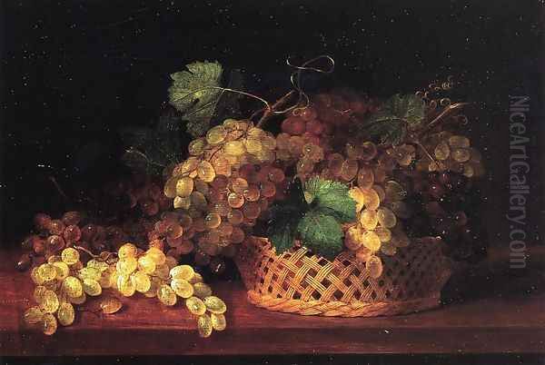 Still Life with Grapes Oil Painting by James Peale