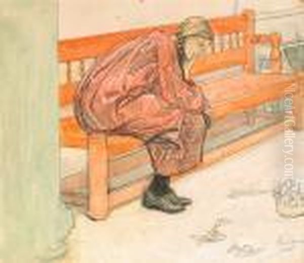 Teaterfunderingar Oil Painting by Carl Larsson