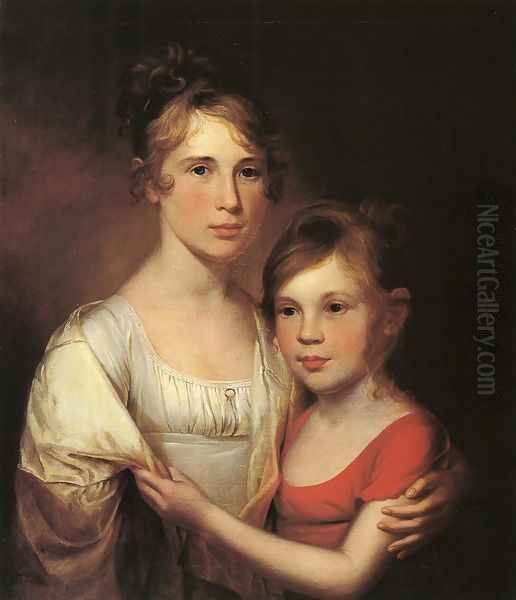 Anna and Margaretta Peale Oil Painting by James Peale