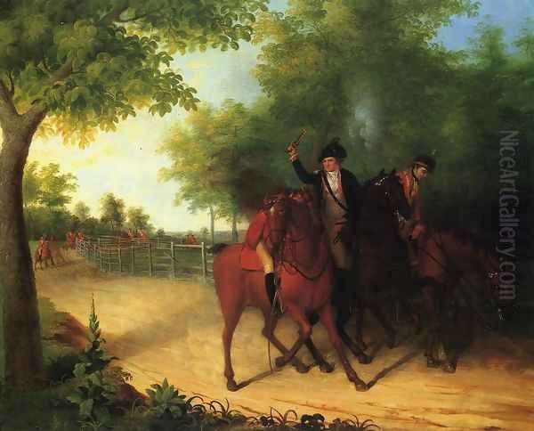 The Ambush of Captain Allan Mclane Oil Painting by James Peale