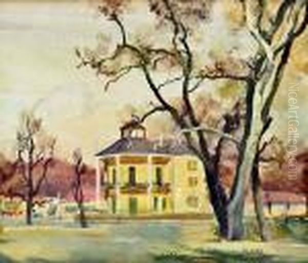 Lusthaus Im Prater Oil Painting by Oskar Laske