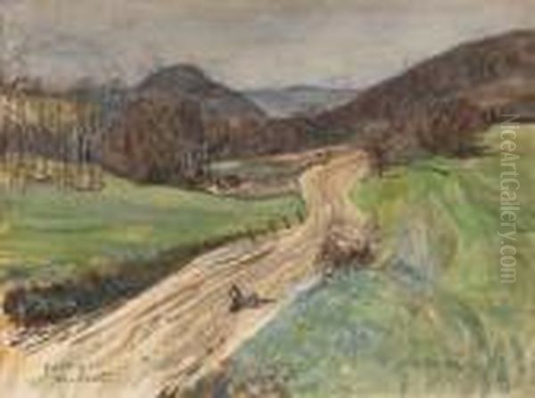 Fruhling Im Wienerwald Oil Painting by Oskar Laske