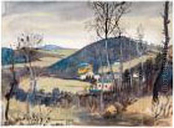 Wienerwald Oil Painting by Oskar Laske