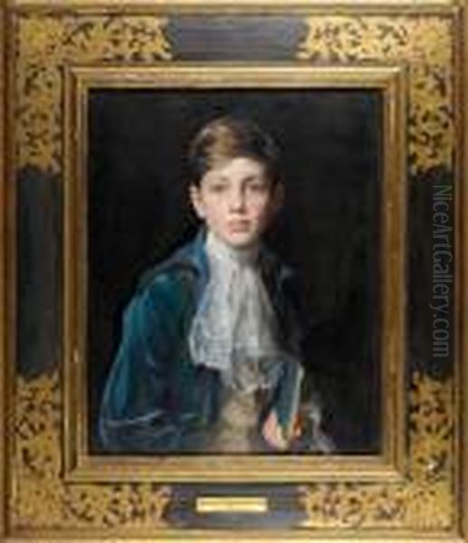 Portrait Of Raymond P. Johnson-ferguson Oil Painting by Philip Alexius De Laszlo