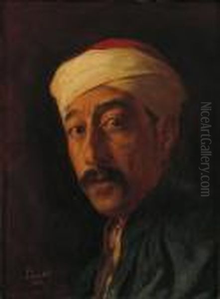 Portrait Of A Man Oil Painting by Philip Alexius De Laszlo