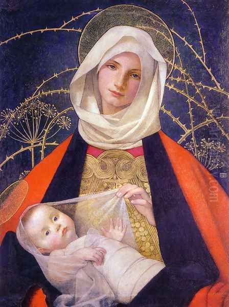 Madonna and Child Oil Painting by Marianne Preindelsberger Stokes