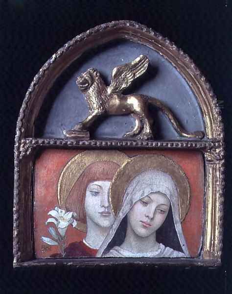 Hail Mary! c.1891 Oil Painting by Marianne Preindelsberger Stokes